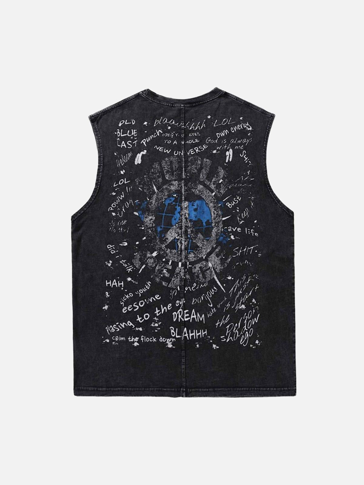 Concert Outfit Hop Vintage Aged Vest