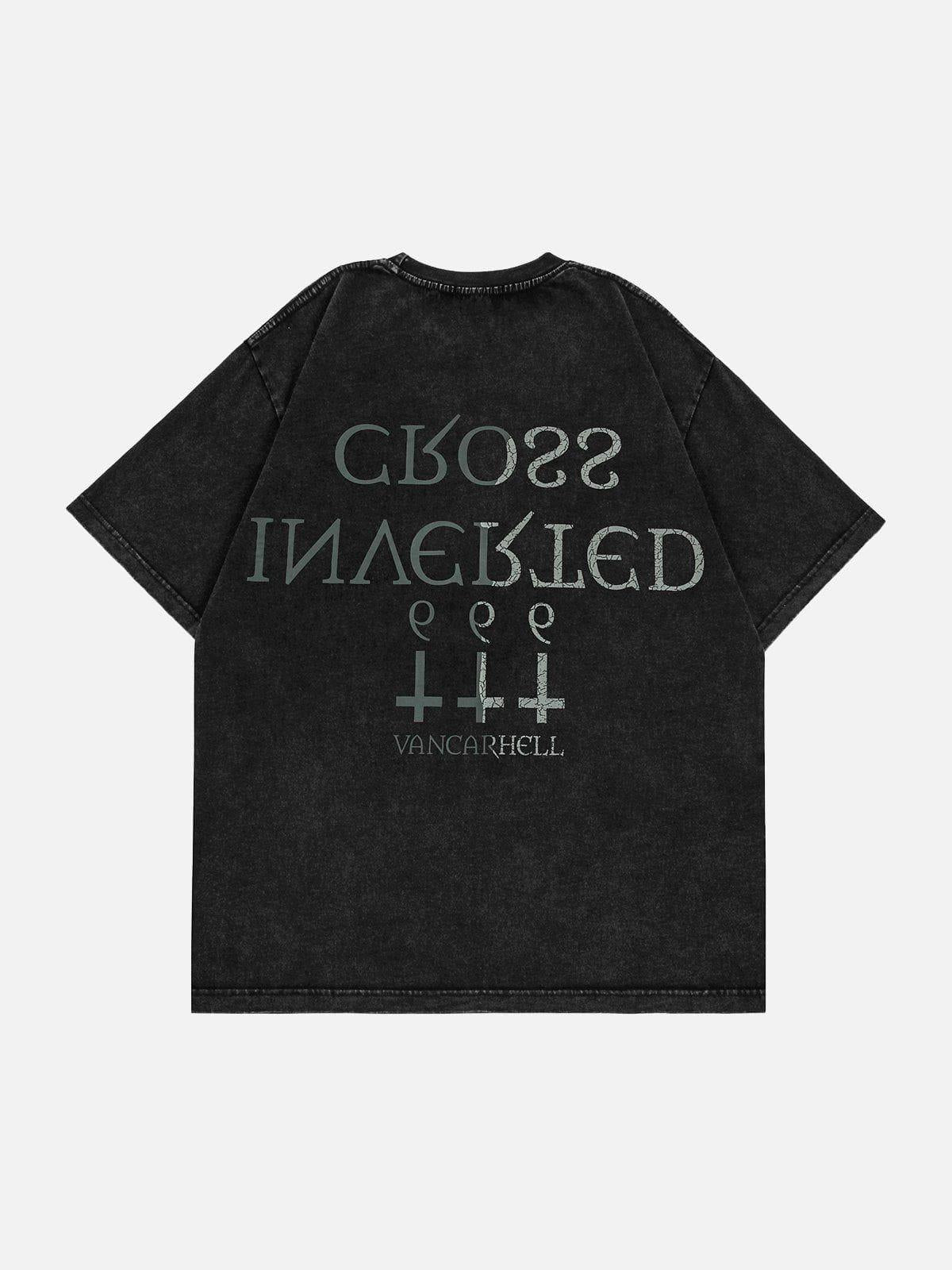Concert Outfit Inverted Cross Print Tee