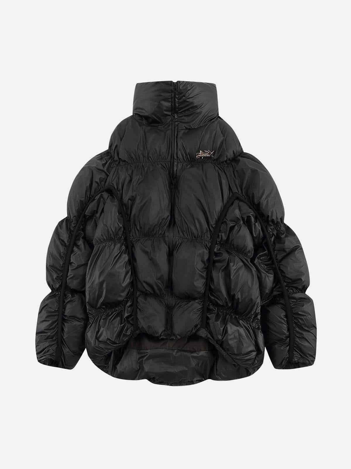 Concert Outfit Irregular Split Pleats Winter Coat