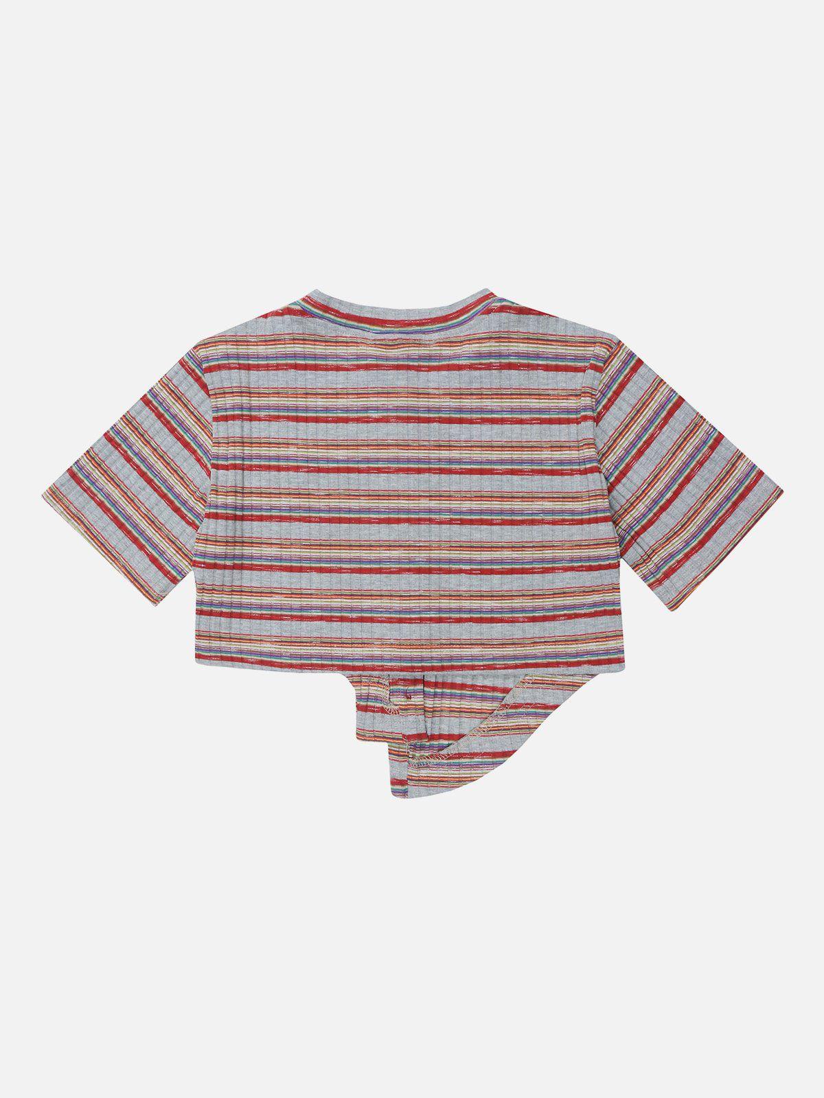 Concert Outfit Irregular Stripes Tee