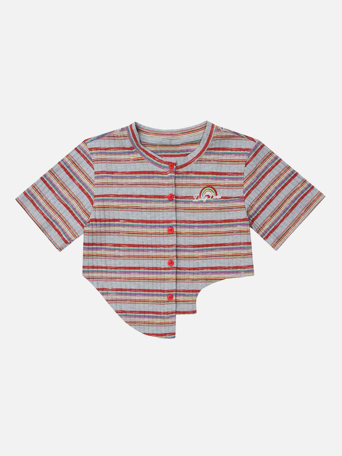 Concert Outfit Irregular Stripes Tee