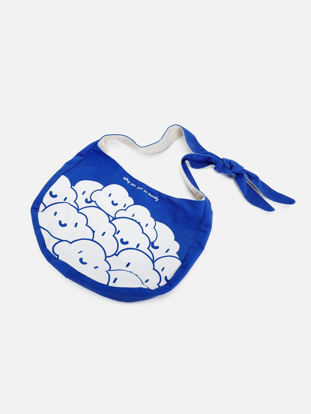 Concert Outfit Klein Blue Cartoon Pattern Canvas Bag