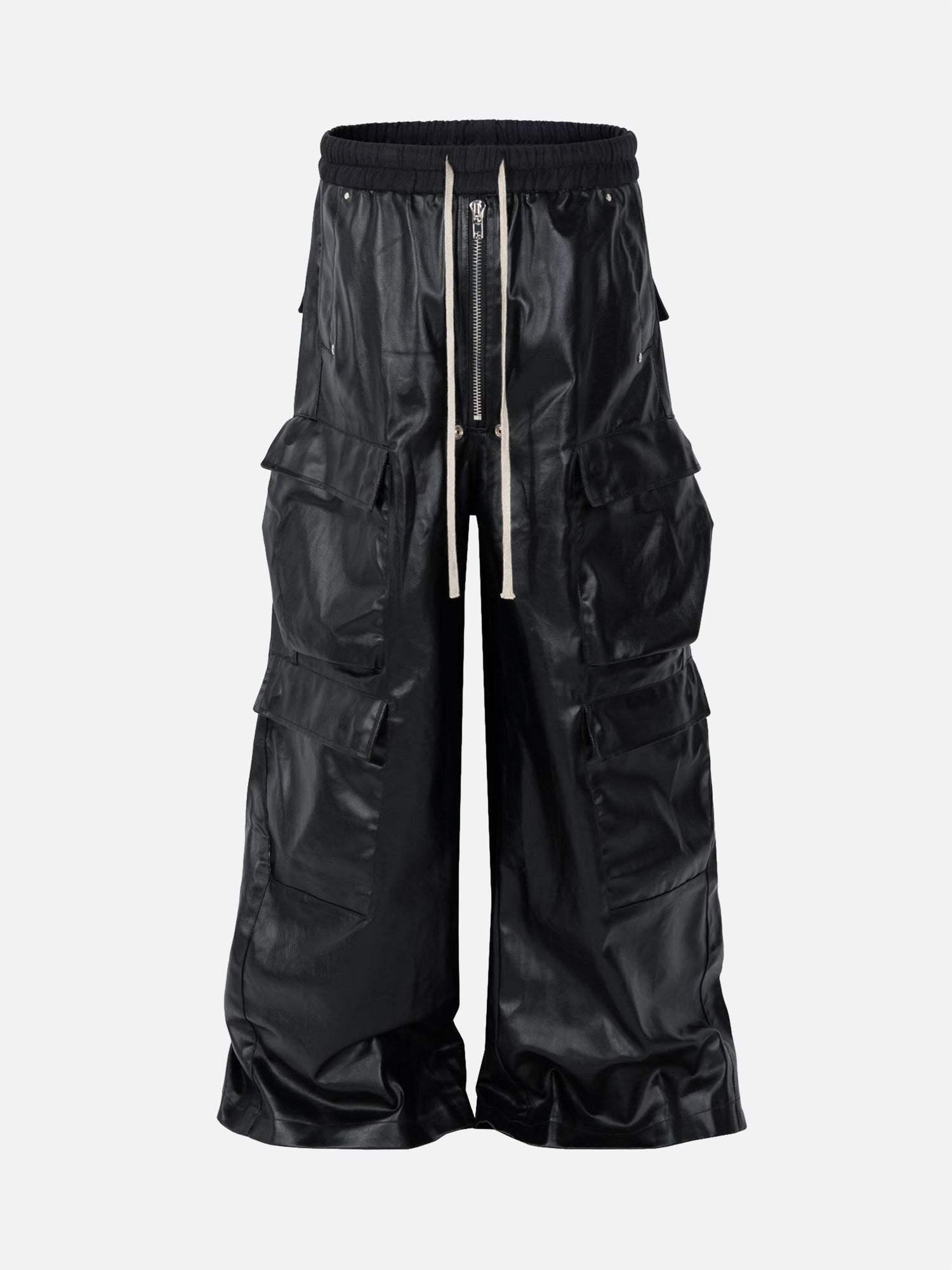 Concert Outfit Layered Three-Dimensional Pocket Wide-Leg Flared Pants
