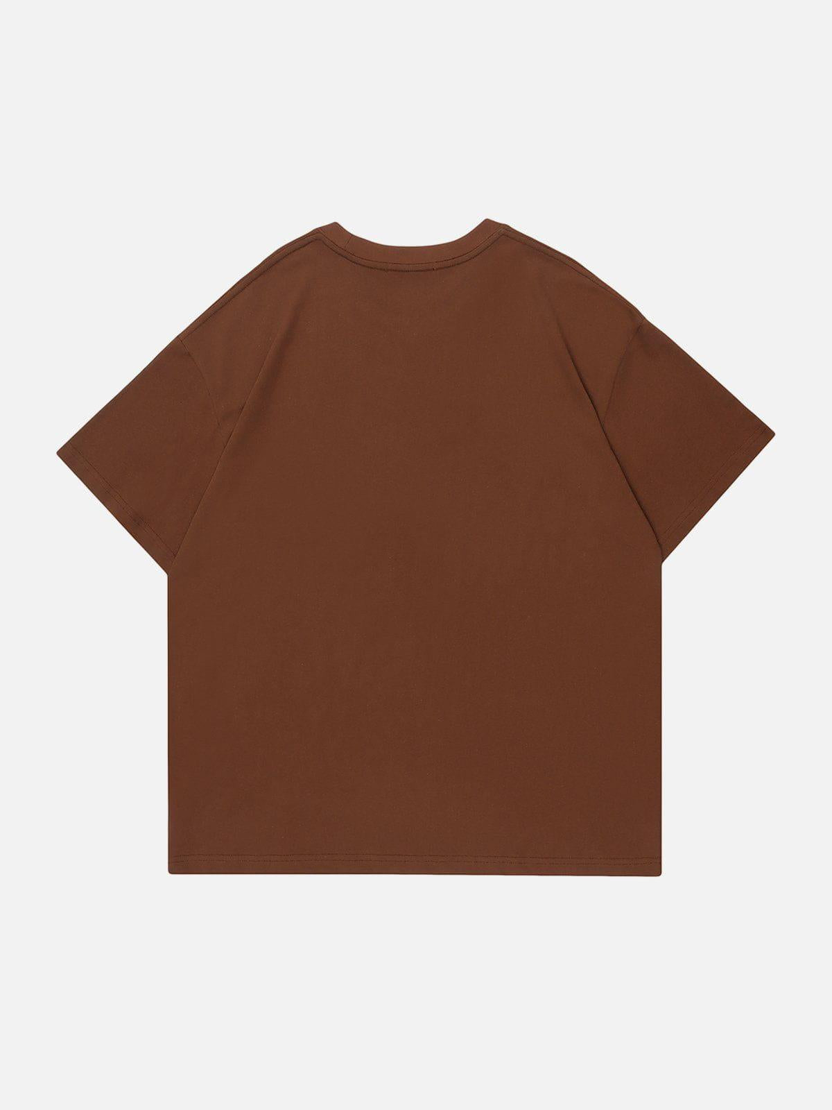 Concert Outfit Letter Print Solid Tee