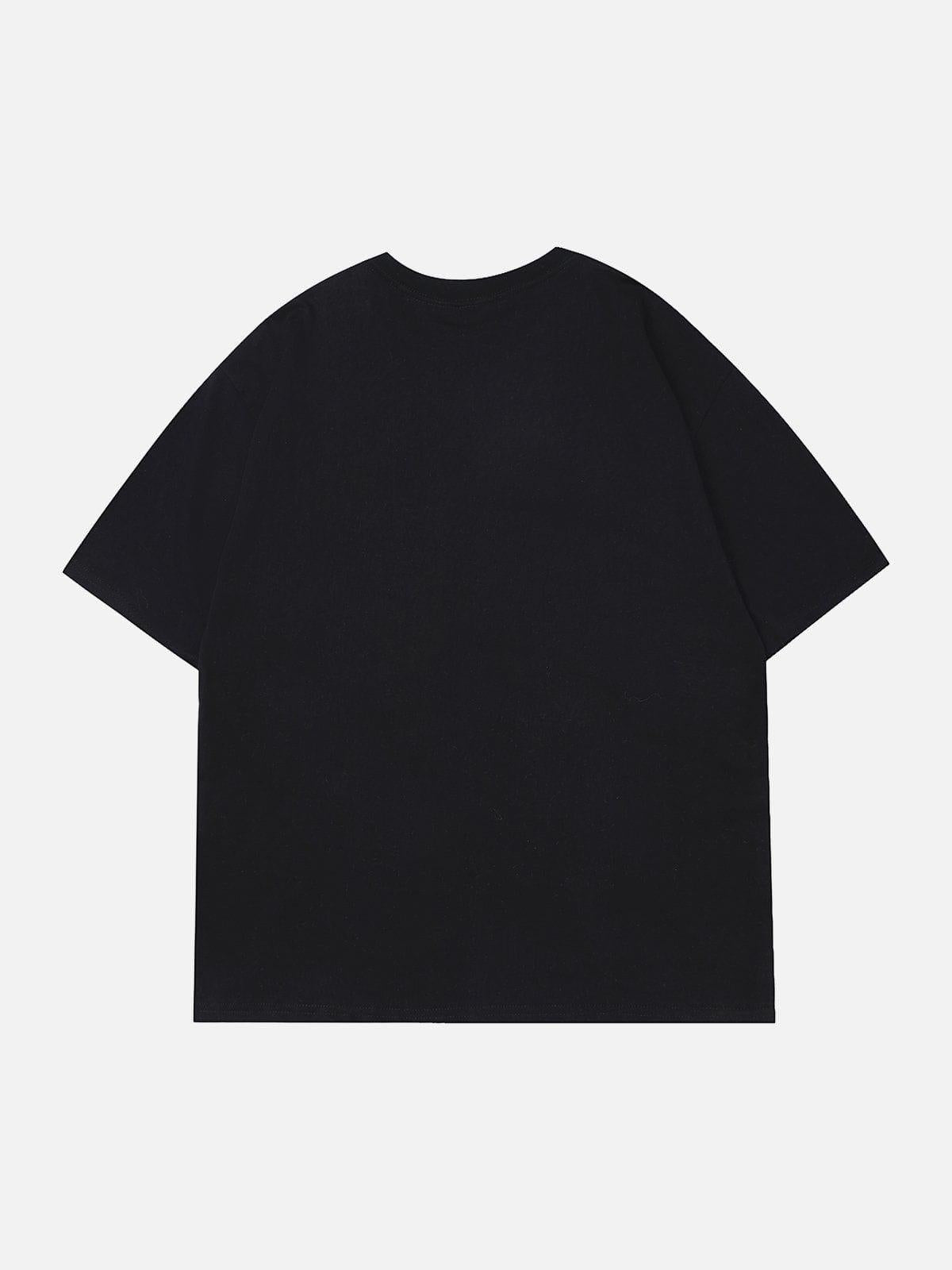 Concert Outfit Lettering Graffiti Print Tee