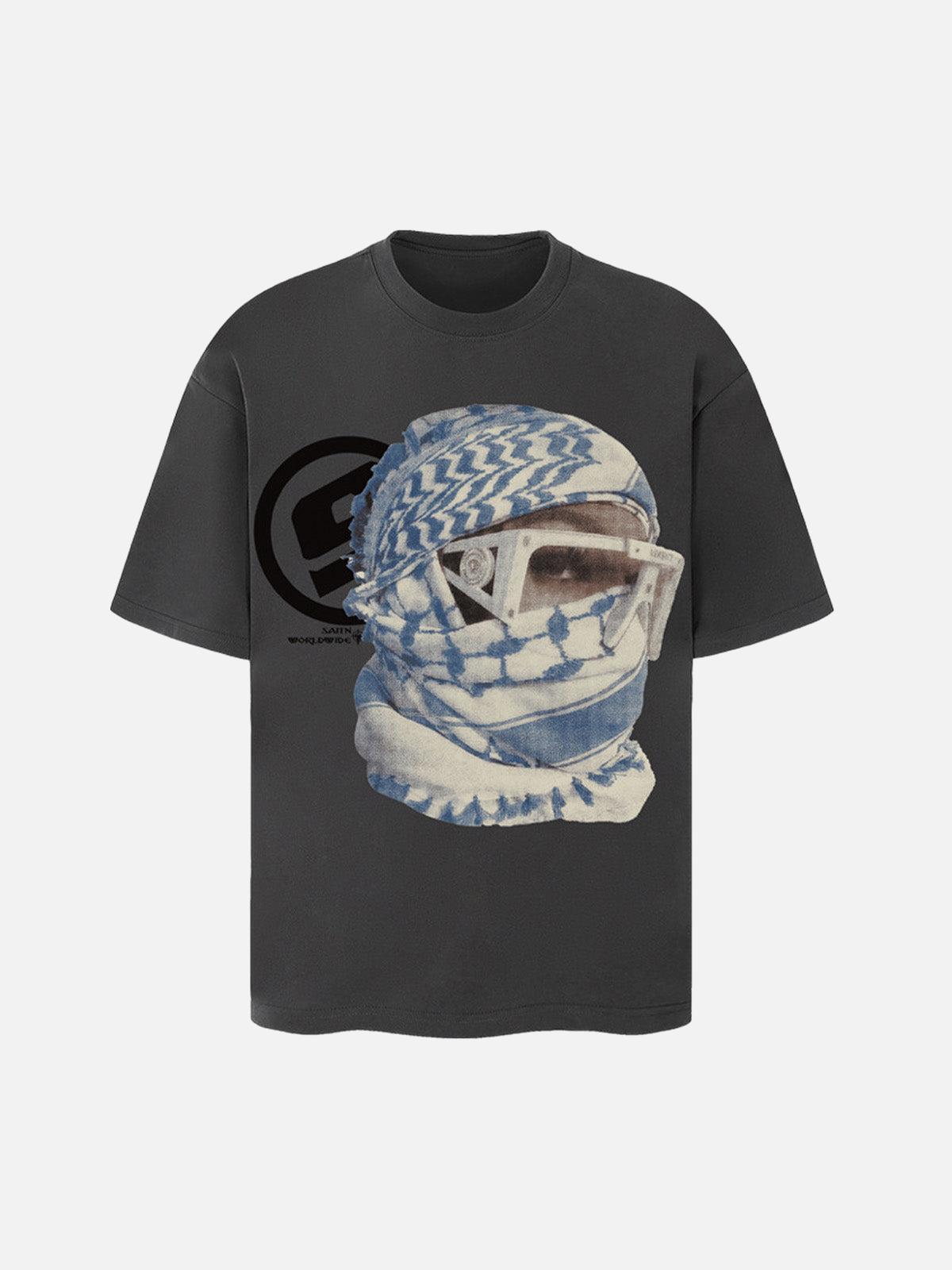 Concert Outfit Masked Portrait Graphic T-Shirt