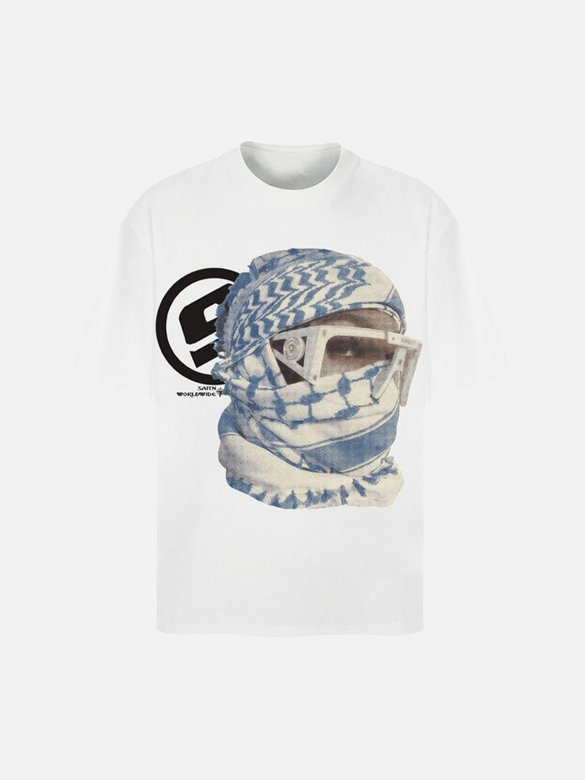 Concert Outfit Masked Portrait Graphic T-Shirt