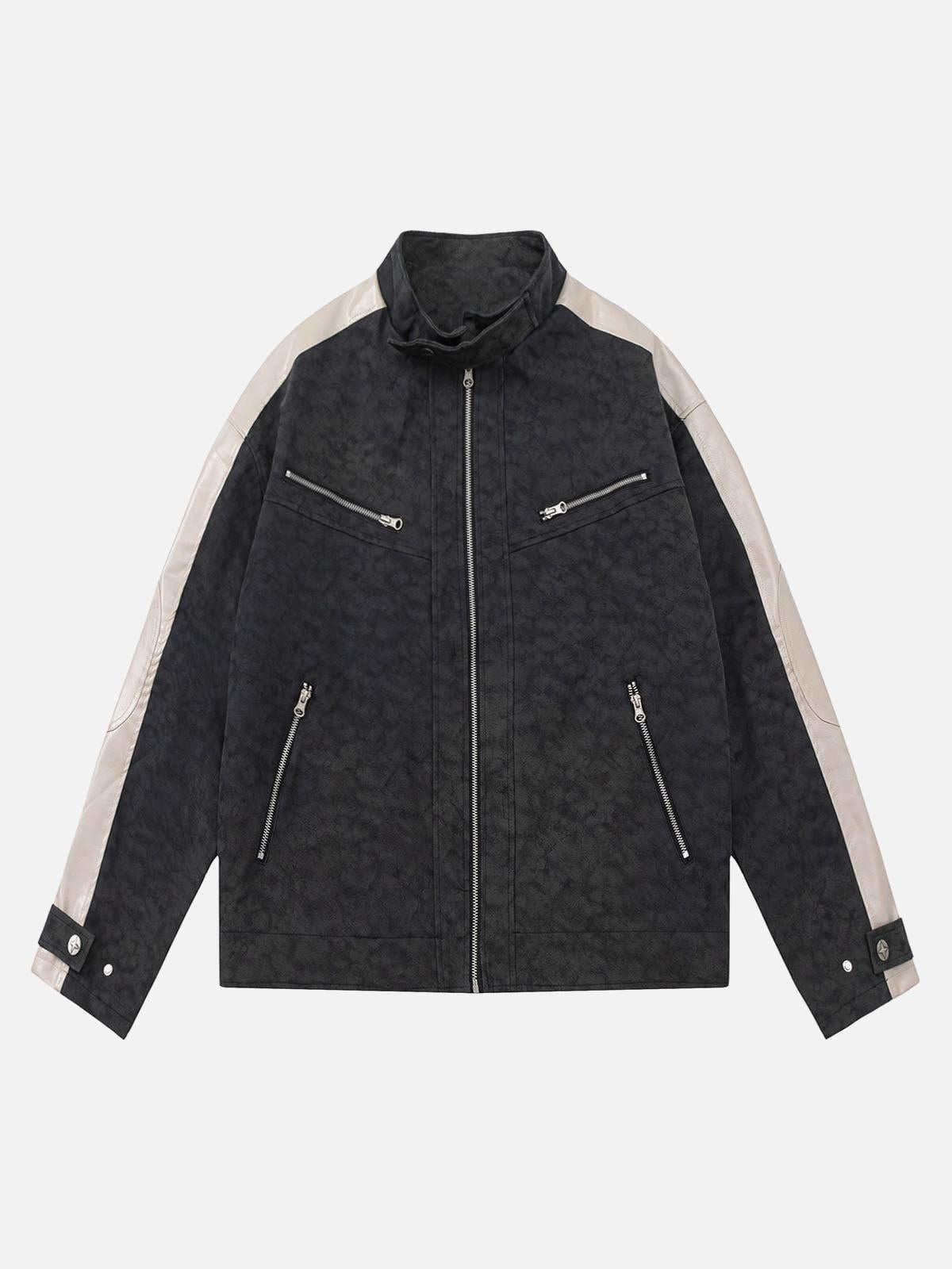 Concert Outfit Matte PU Moto Leather Jacket