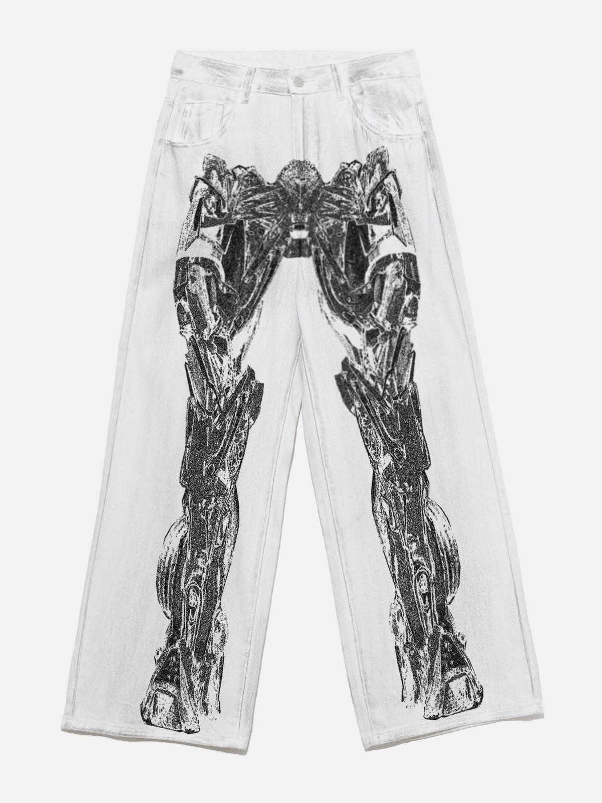 Concert Outfit Mecha Print Jeans