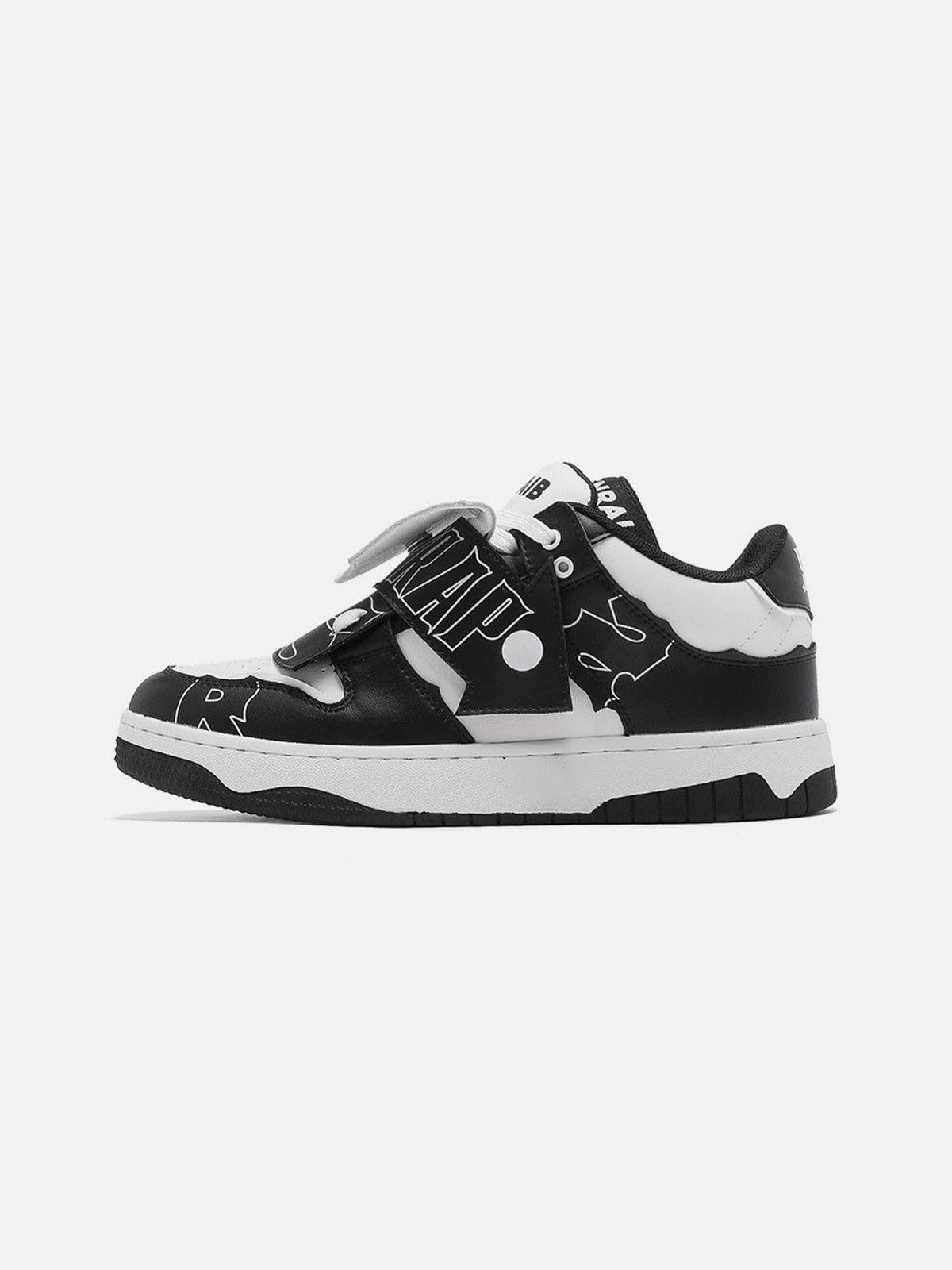Concert Outfit Mid-Top Color Blocking Skate Shoes