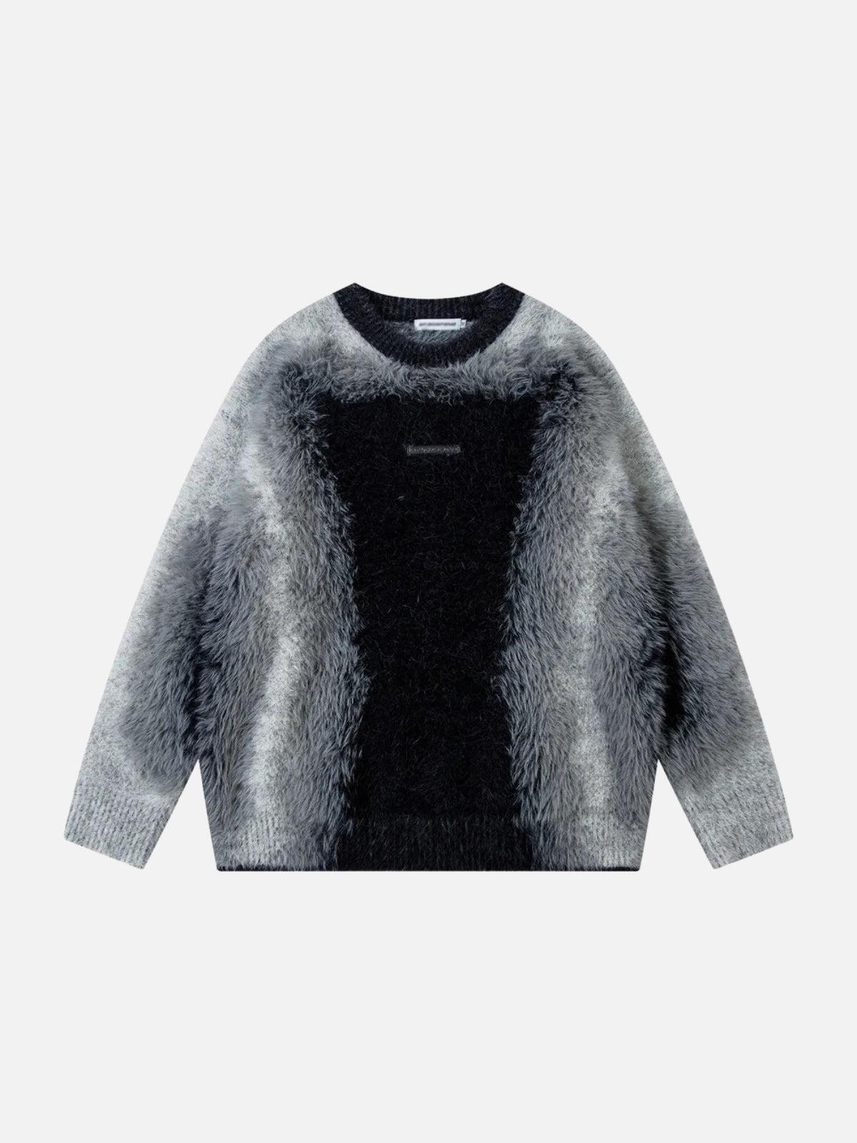 Concert Outfit Mohair Spliced Sweater