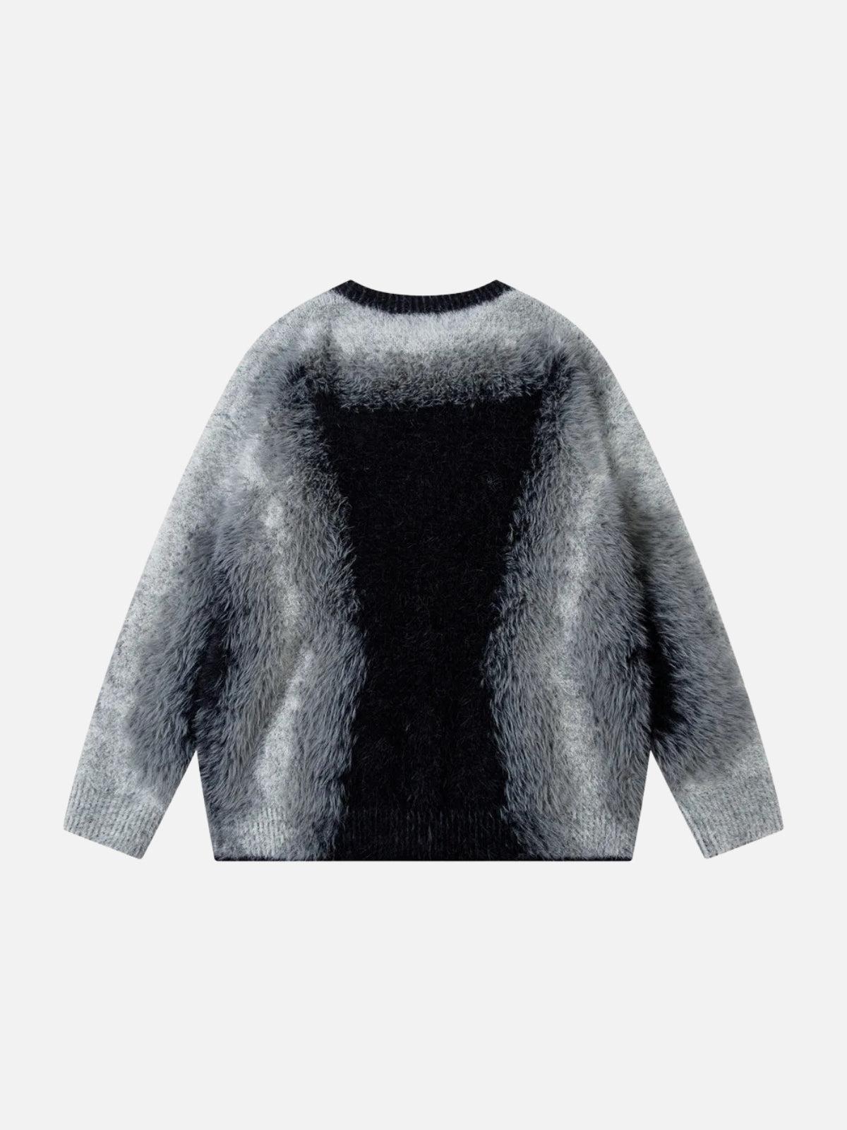 Concert Outfit Mohair Spliced Sweater