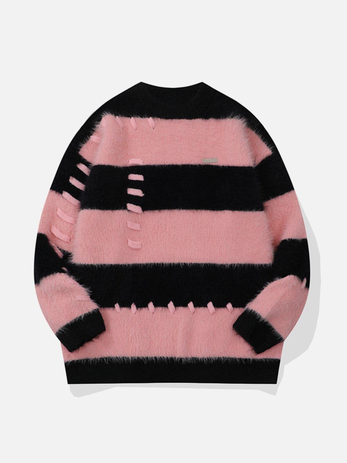 Concert Outfit Mohair Stripe Sweater