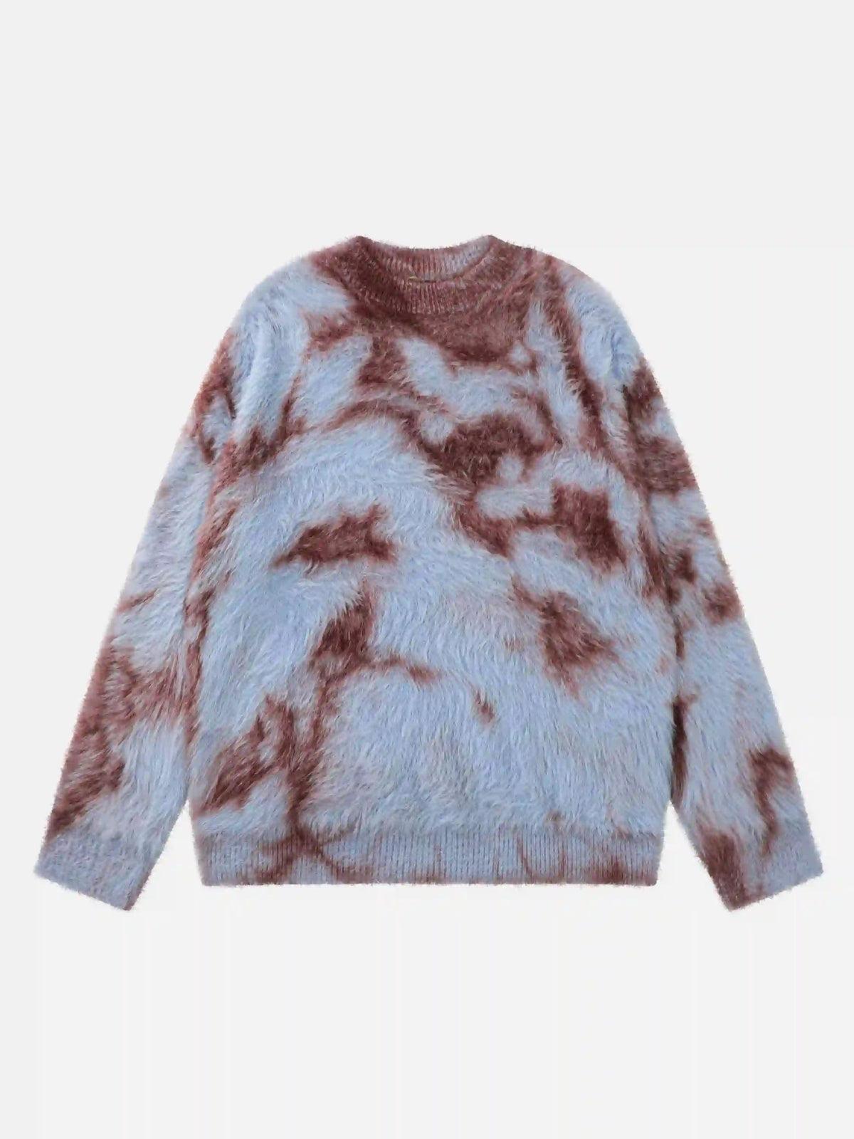 Concert Outfit Mohair Tie-Dye Design Sweater