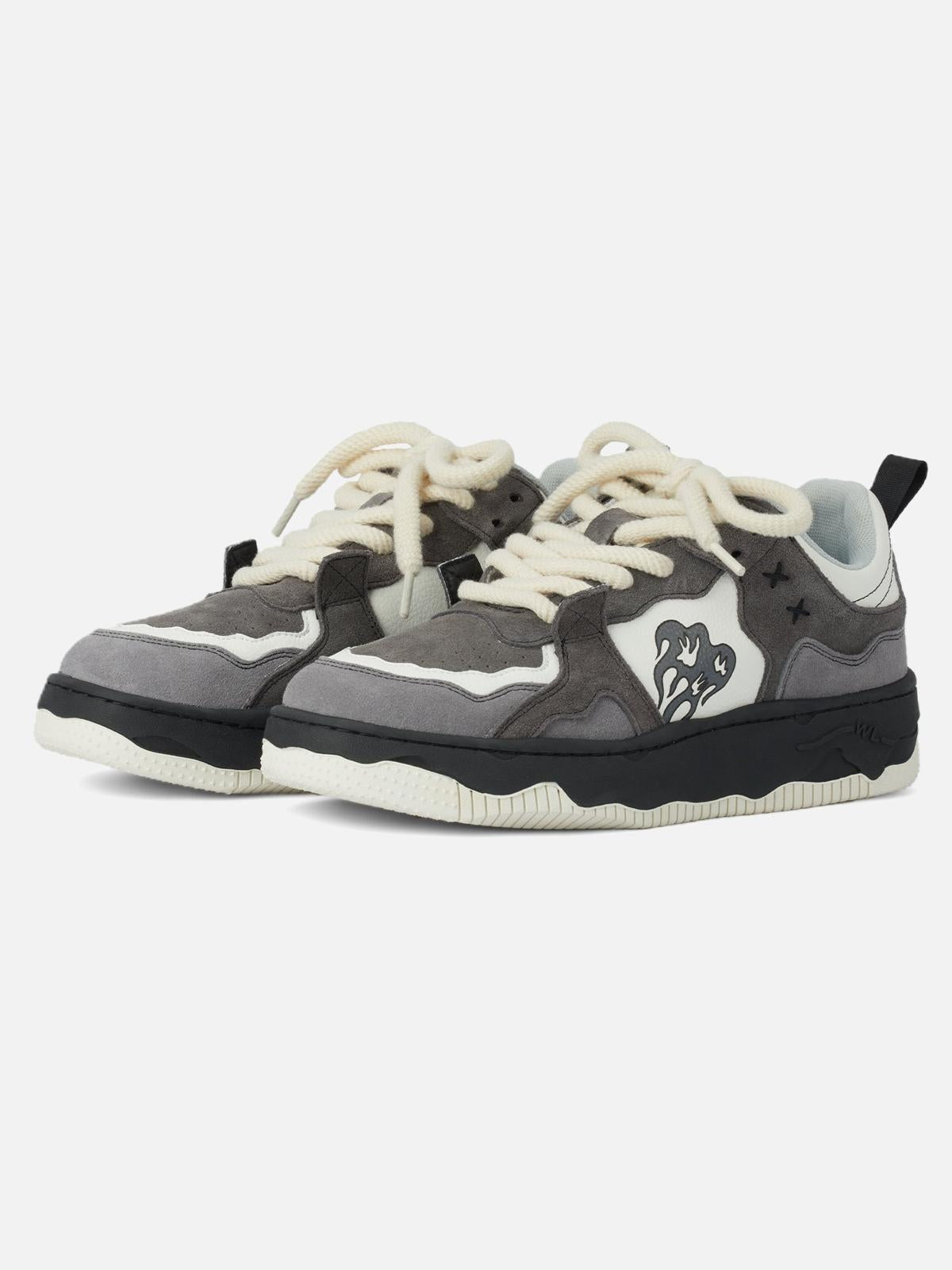 Concert Outfit Monochrome Shadowwave Heavy-Duty Street Sneakers