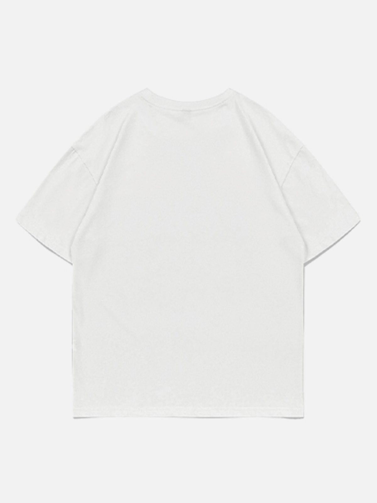 Concert Outfit Mosaic Heart Print Tee