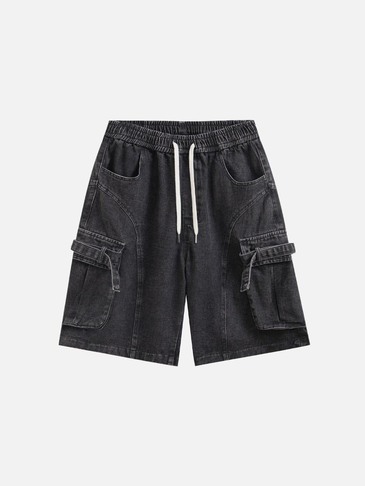 Concert Outfit Multi Pocket Drawstring Jorts