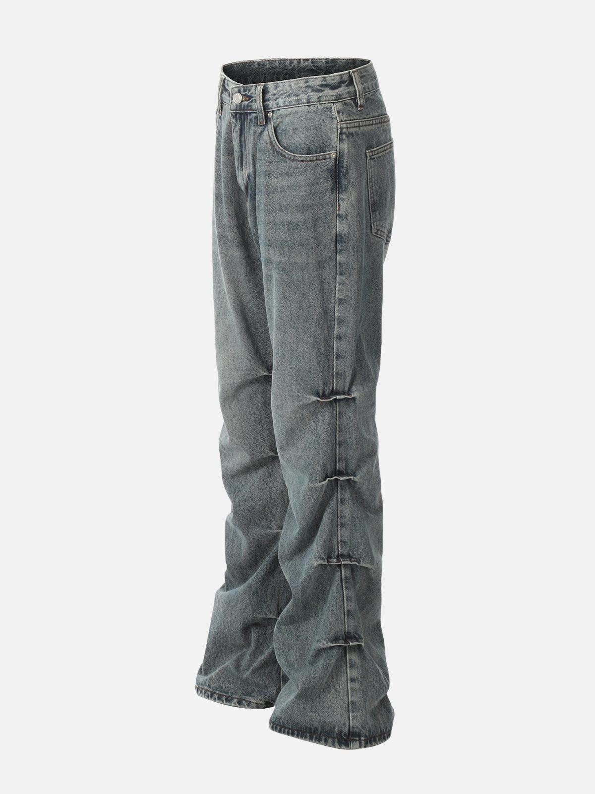 Concert Outfit Multi Wrinkle Washed Jeans
