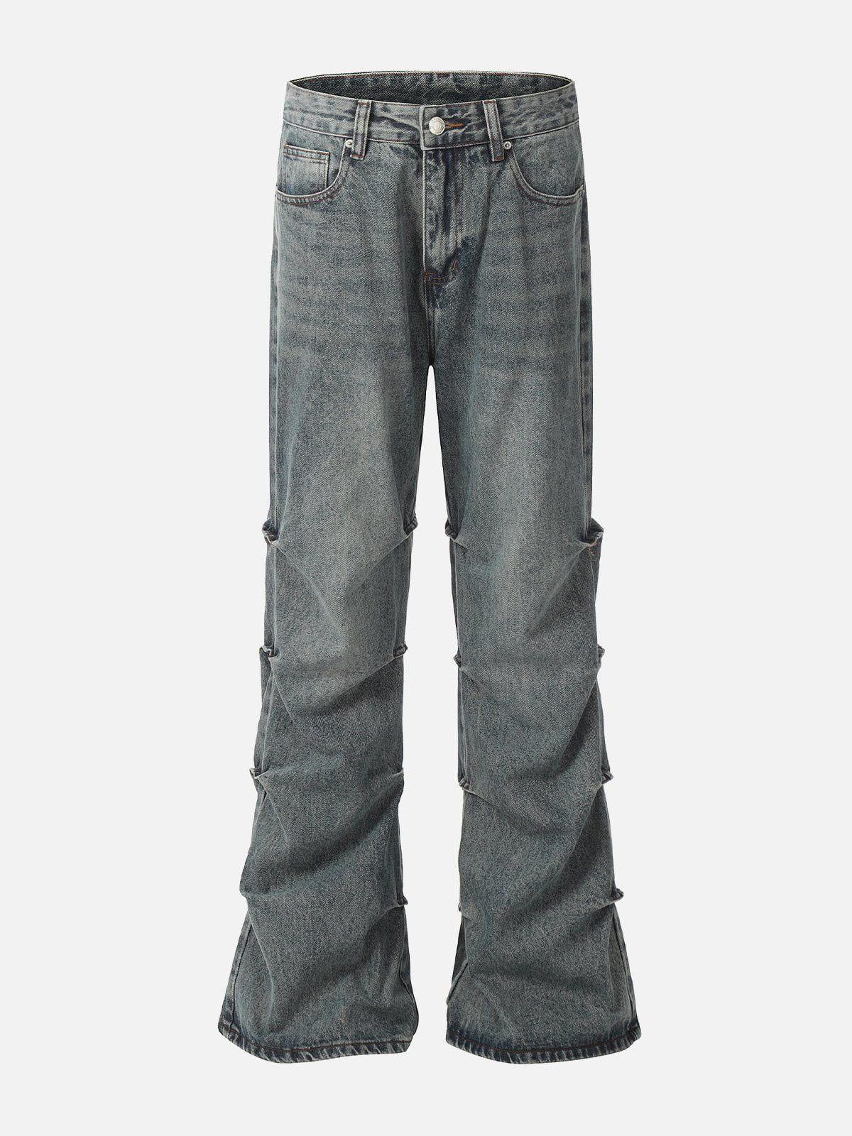 Concert Outfit Multi Wrinkle Washed Jeans