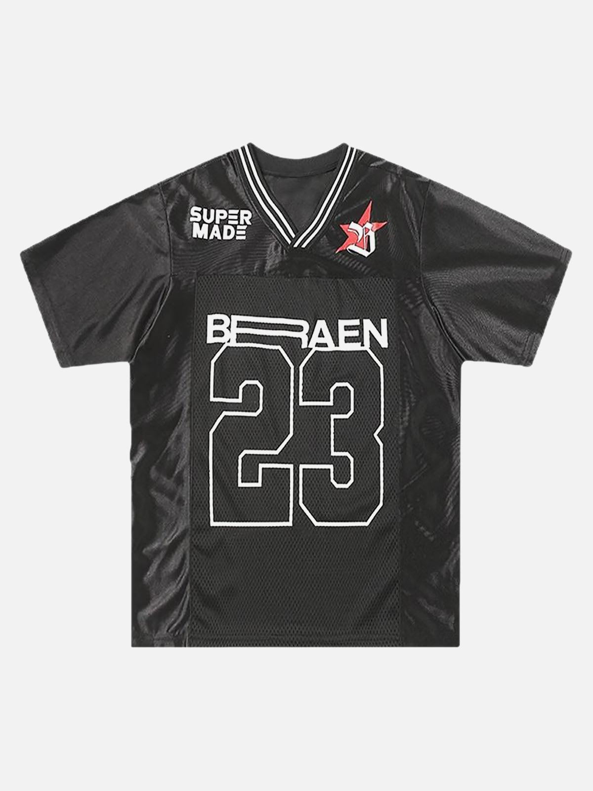 Concert Outfit NO '23' Black Jersey V-Neck T-Shirt