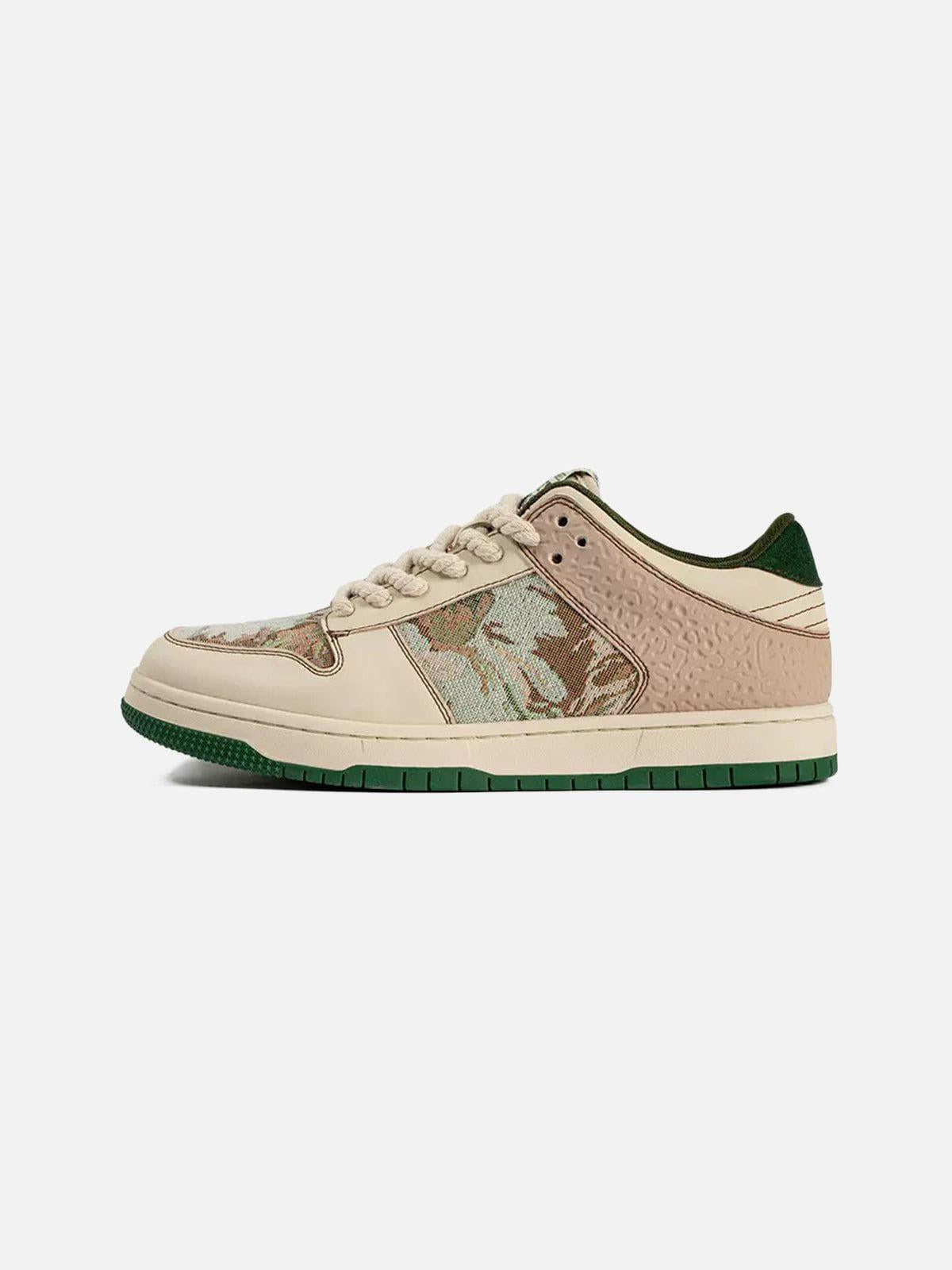 Concert Outfit Oil Painting Forest Print Skate Shoes