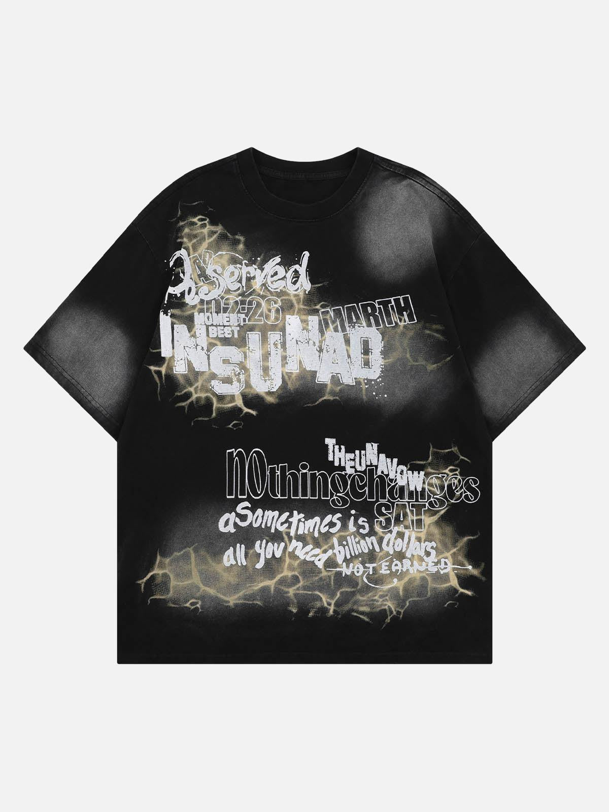 Concert Outfit Oversized Letter Graphic T-Shirt