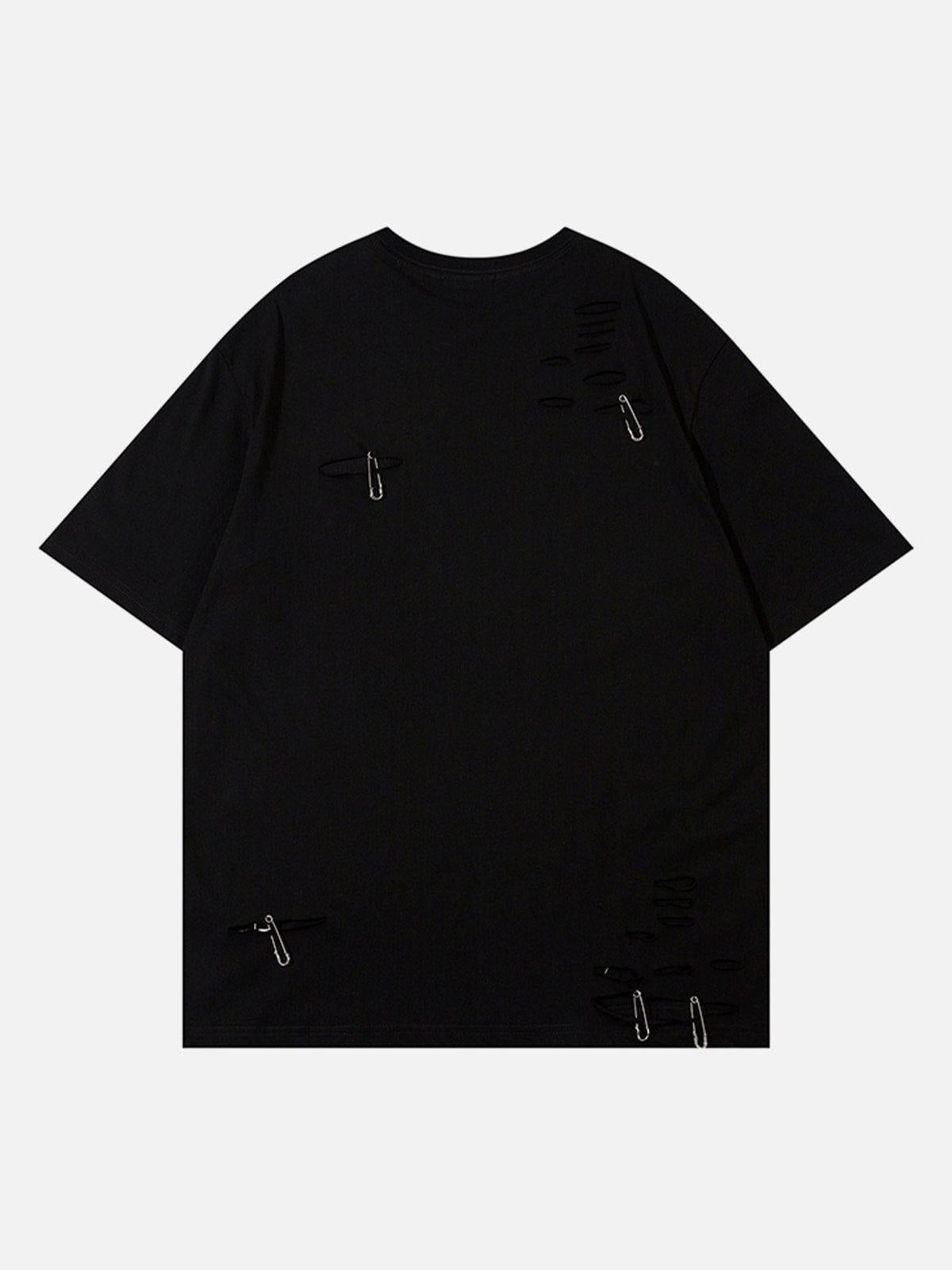 Concert Outfit Paper Clip Decoration Tee
