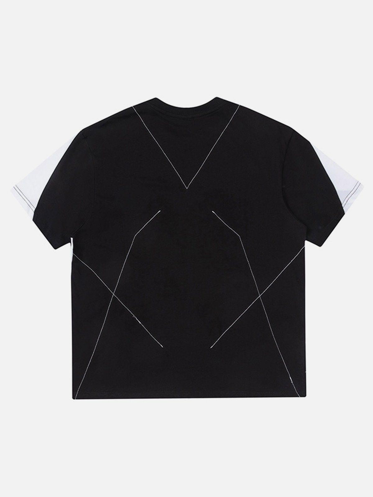 Concert Outfit Patchwork Color Blocking Tee
