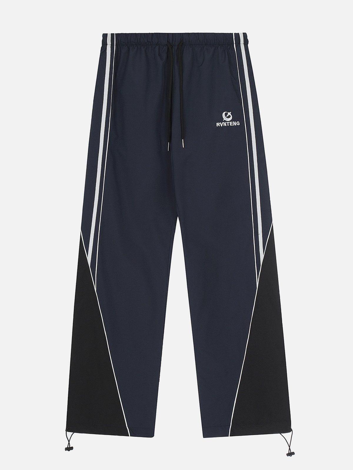 Concert Outfit Patchwork Tapered Leg Sweatpants