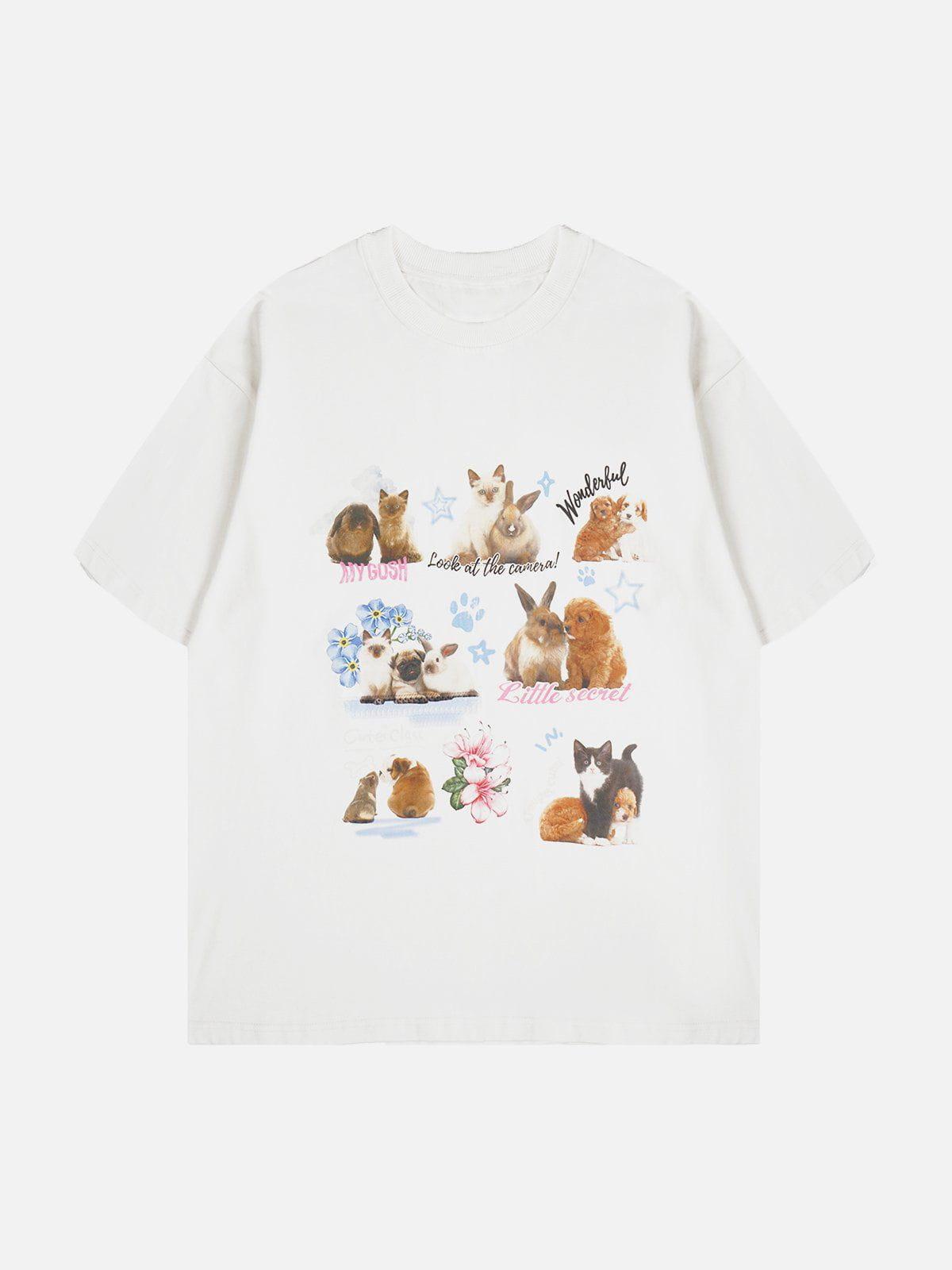 Concert Outfit Pets Print Tee