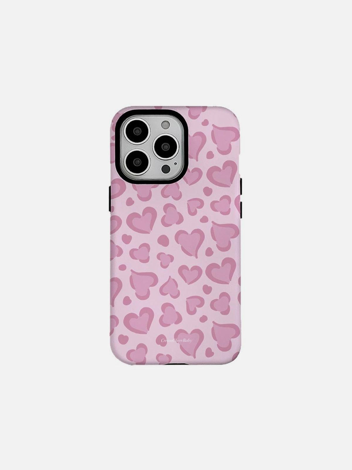 Concert Outfit Pink Heart Graphic Phone Case