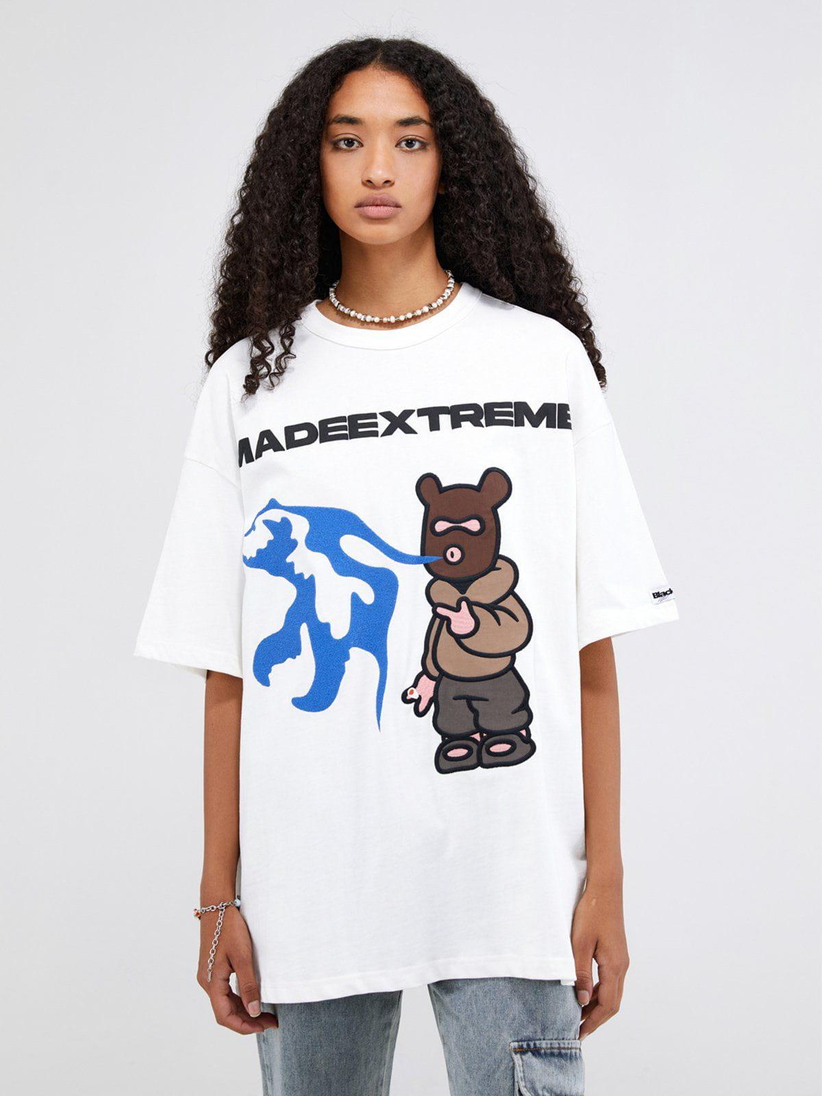 Concert Outfit Pistol Bear Graphic Tee