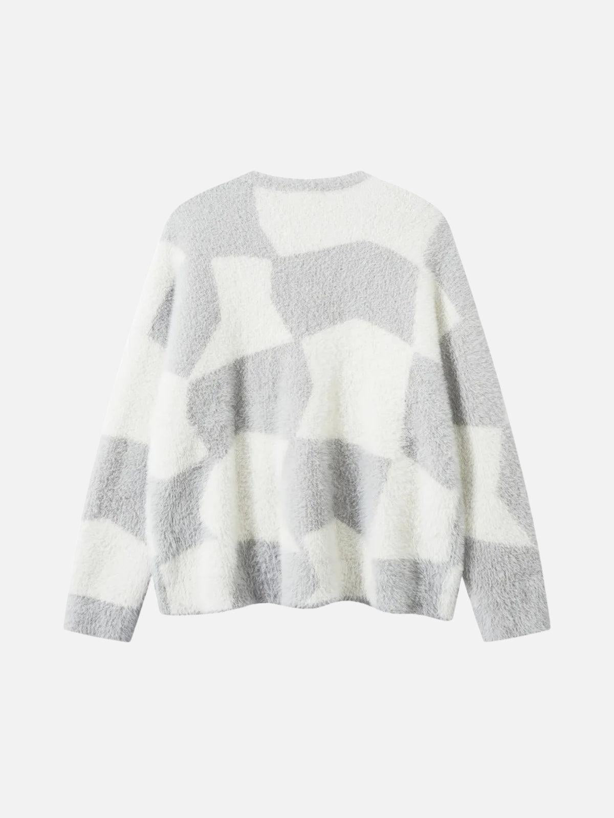 Concert Outfit Plaid Embroidered Sweater