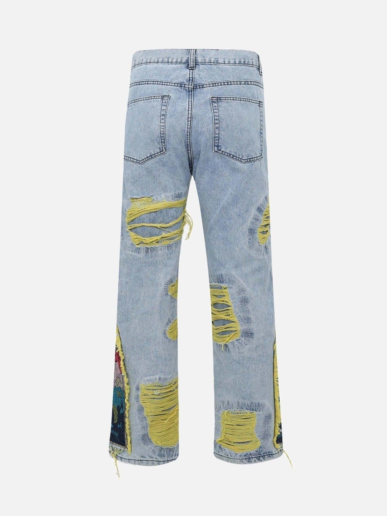 Concert Outfit Plum Embroidery Jeans