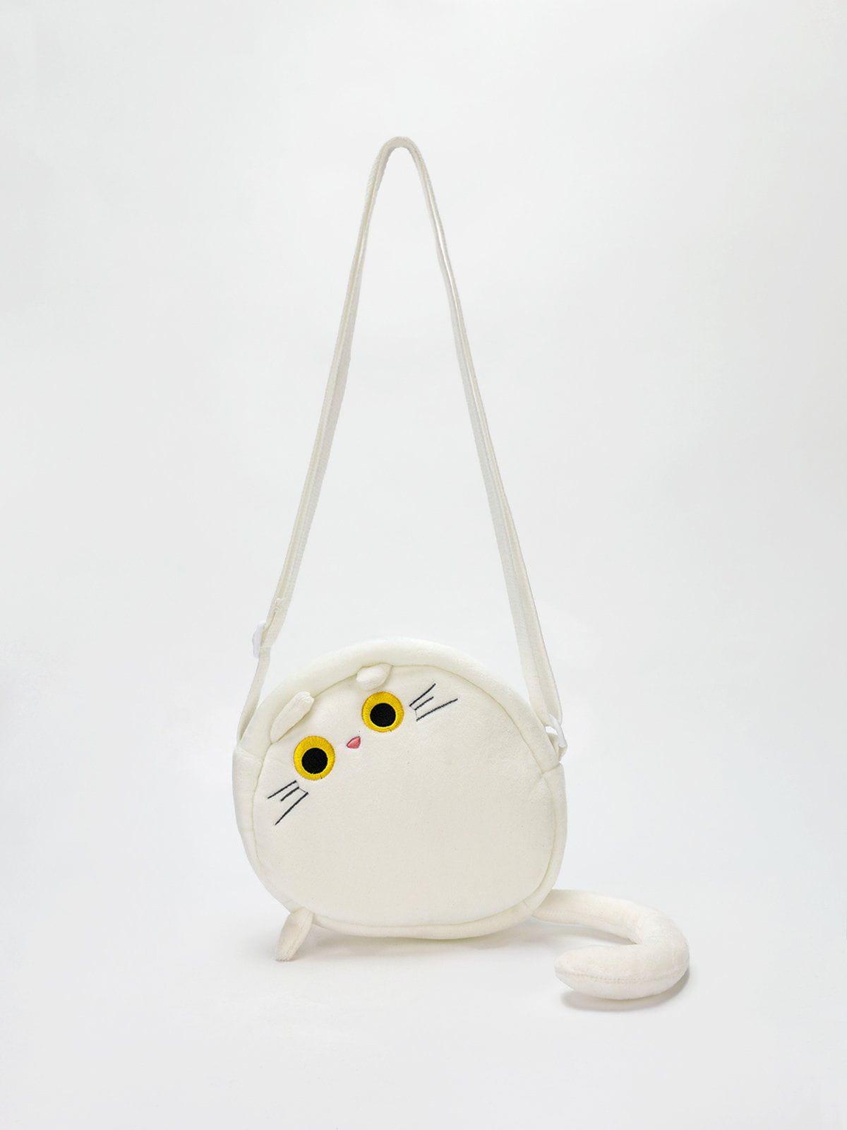Concert Outfit Plush Cat Crossbody Bag