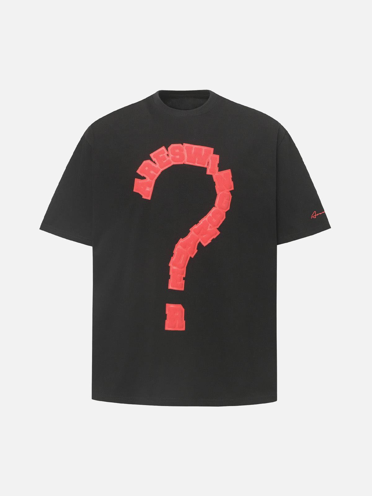 Concert Outfit Question Mark Graphic T-Shirt