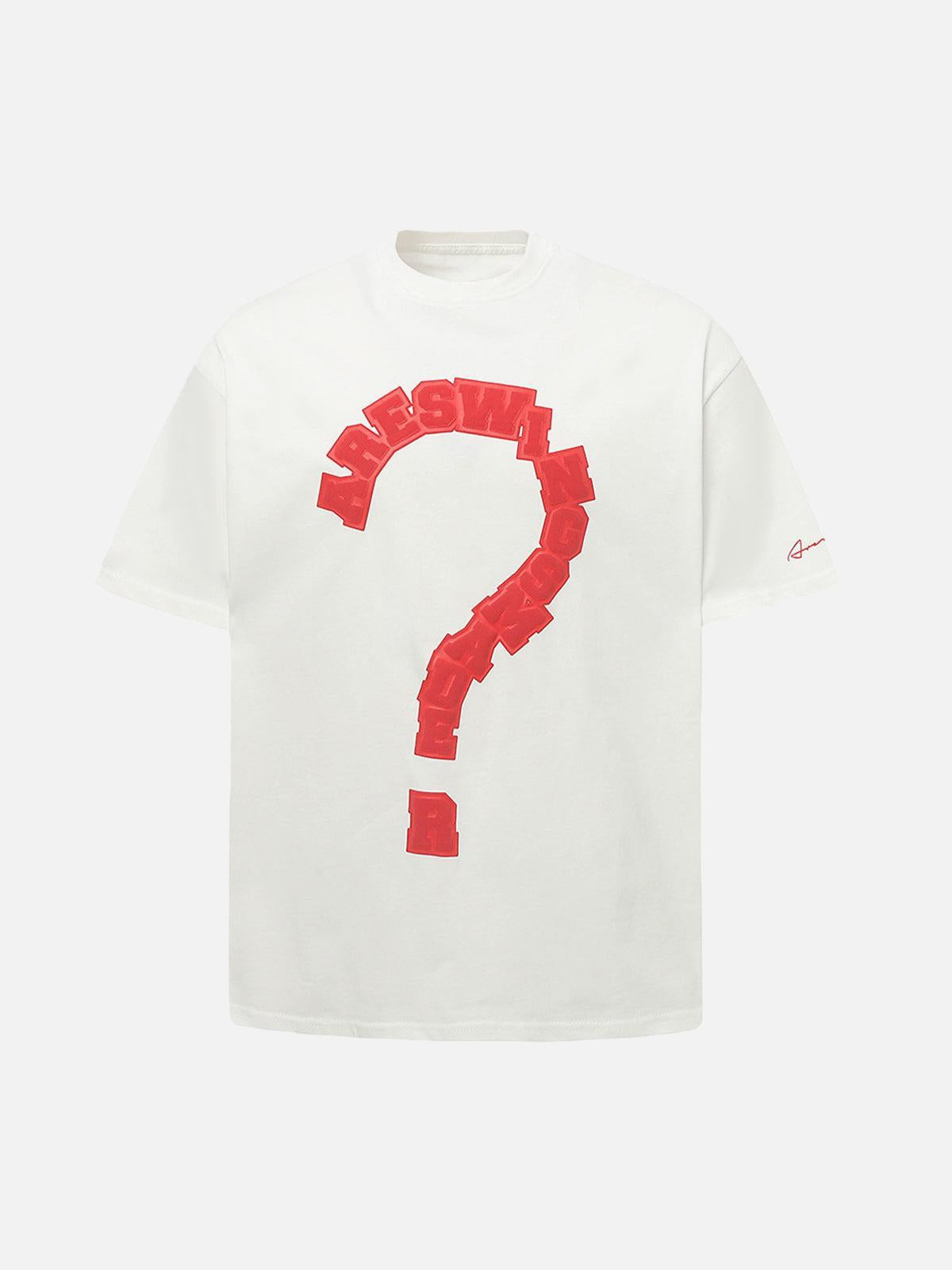 Concert Outfit Question Mark Graphic T-Shirt
