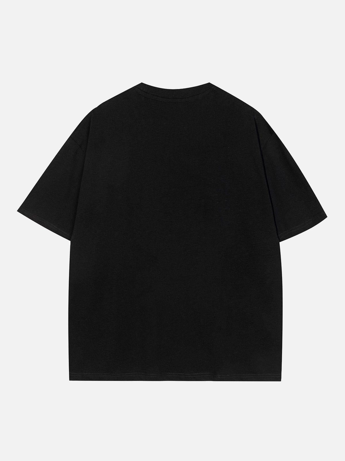 Concert Outfit Rabbit Embroidery Print Tee
