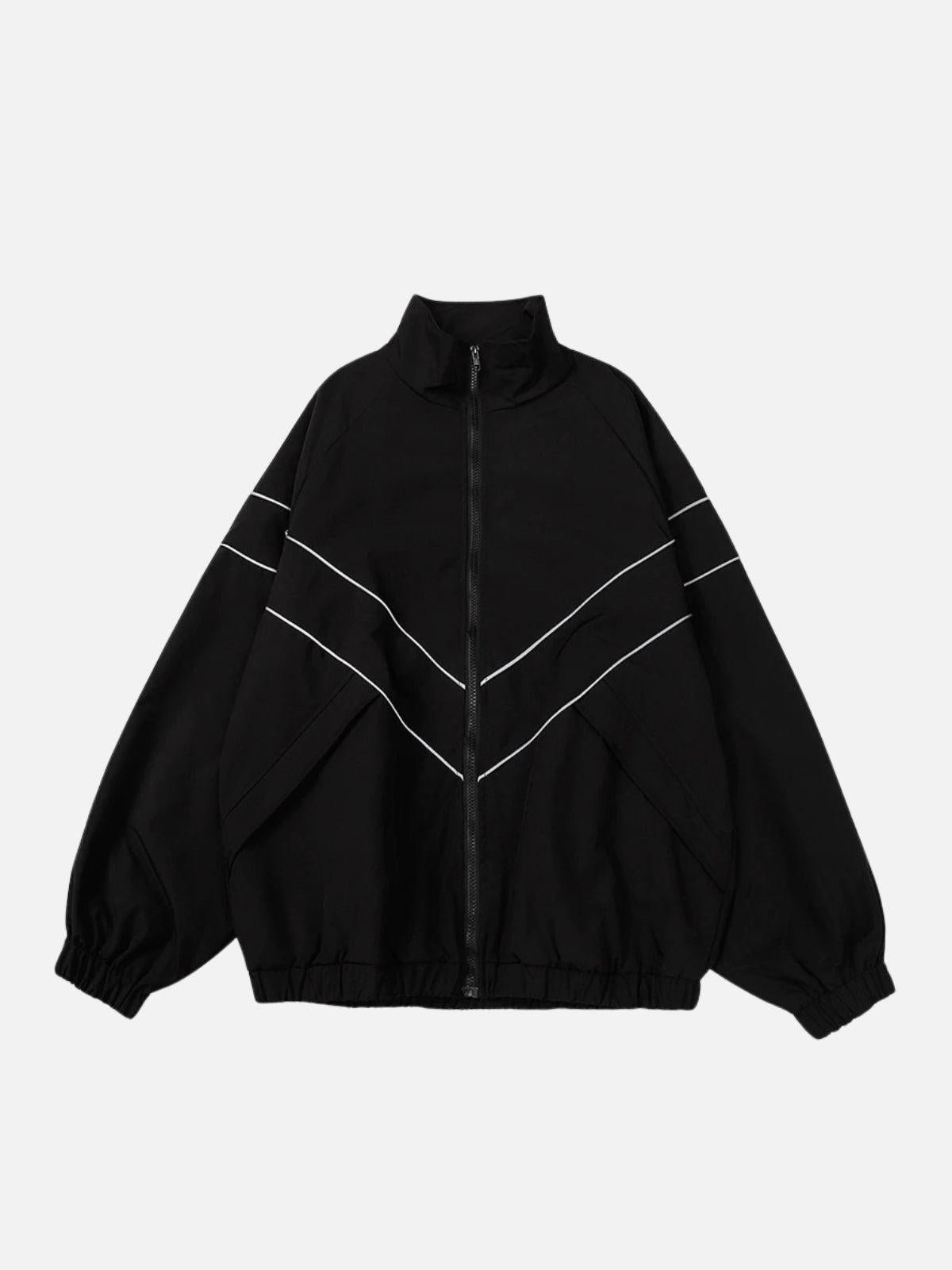 Concert Outfit Reflective Striped Jacket
