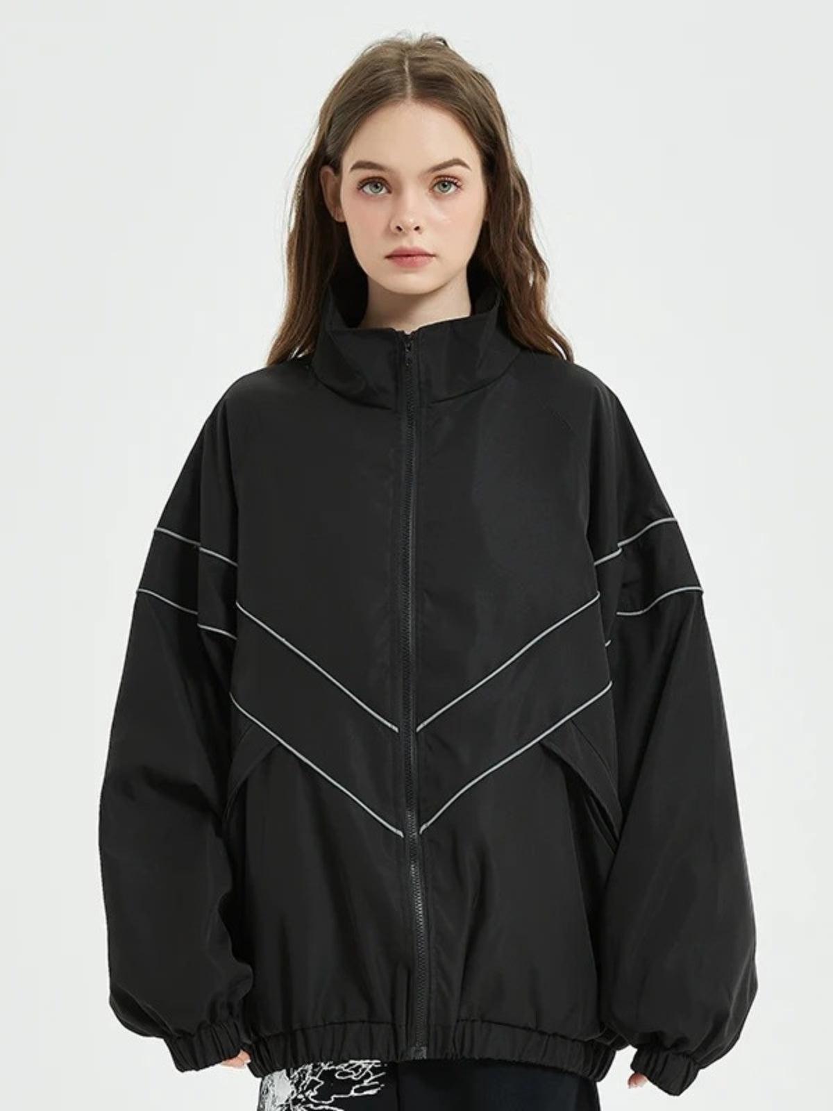 Concert Outfit Reflective Striped Jacket