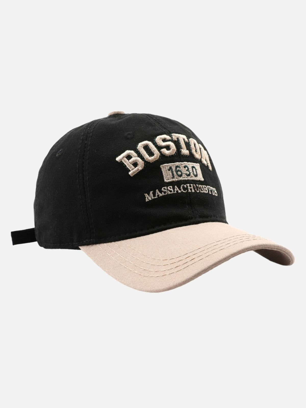 Concert Outfit Retro Colorblocked Monogrammed Embroidered Cap