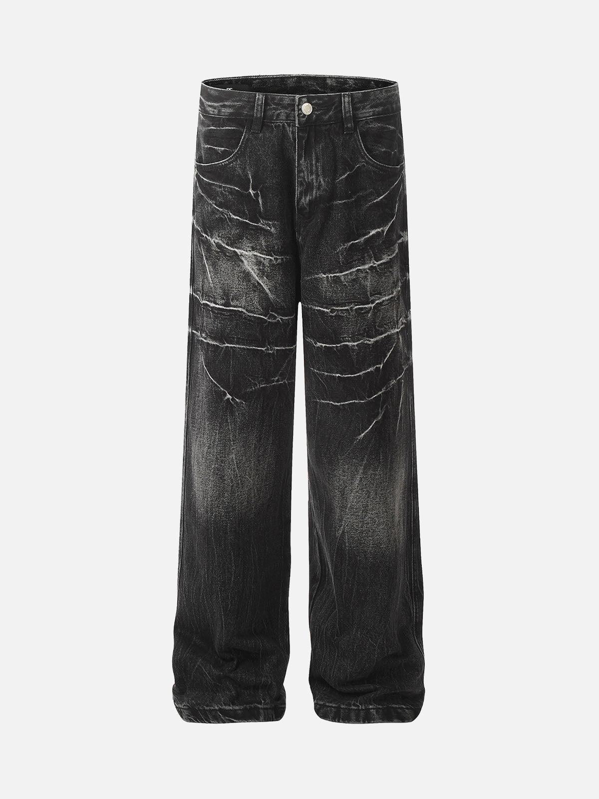 Concert Outfit Retro Neutral Washed Straight Jeans