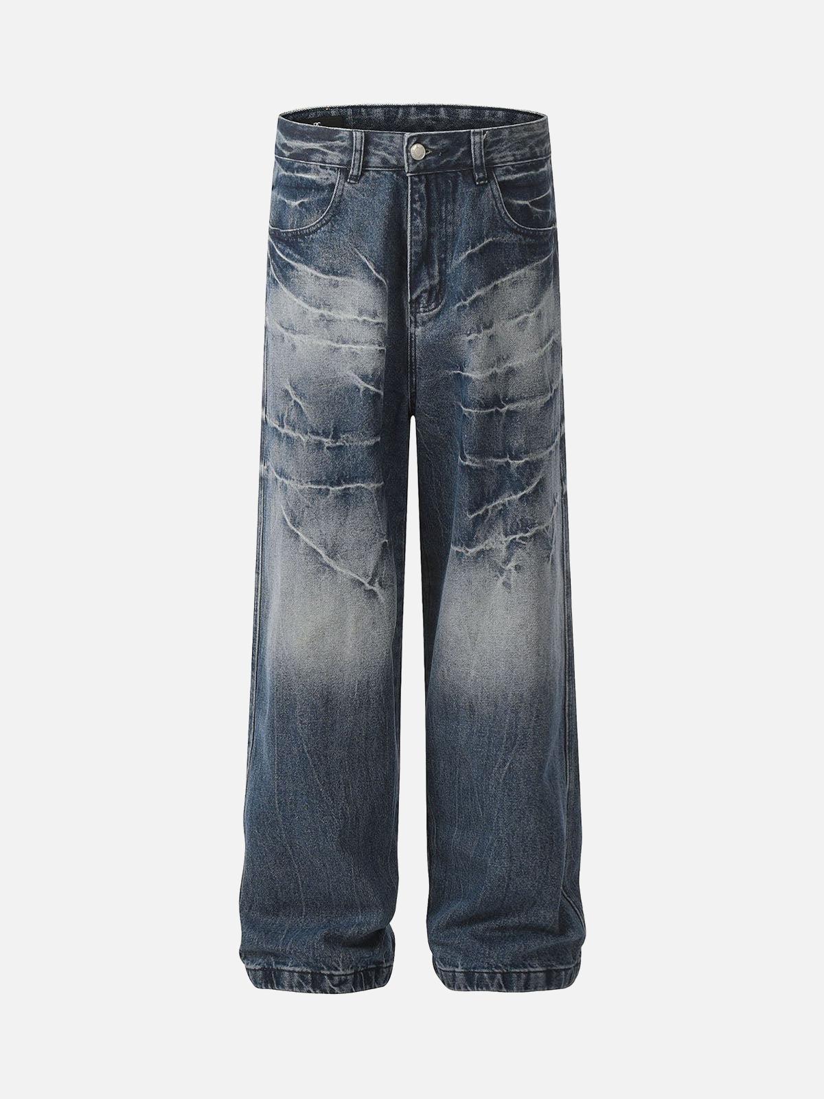 Concert Outfit Retro Neutral Washed Straight Jeans