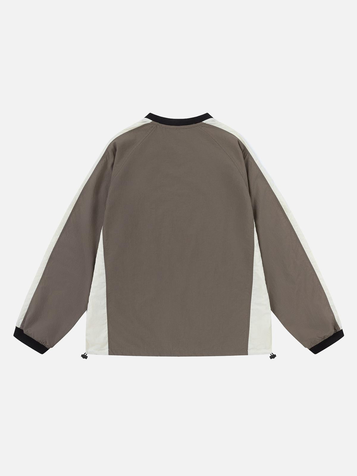 Concert Outfit Retro Patchwork Long-Sleeved T-Shirt