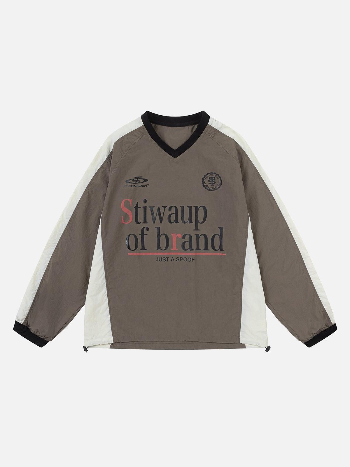 Concert Outfit Retro Patchwork Long-Sleeved T-Shirt