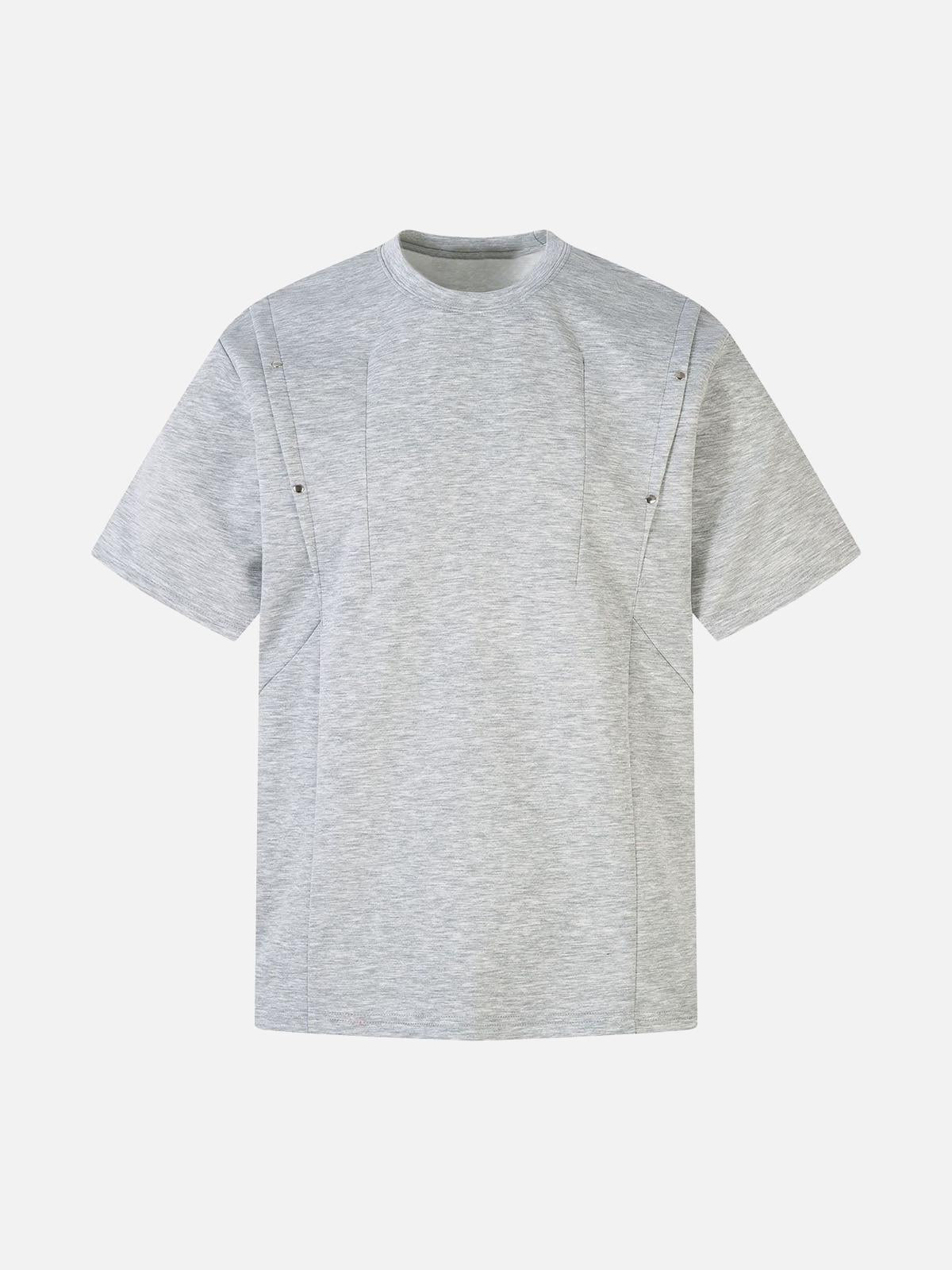 Concert Outfit Retro Rivet Pleated Functional T-Shirt