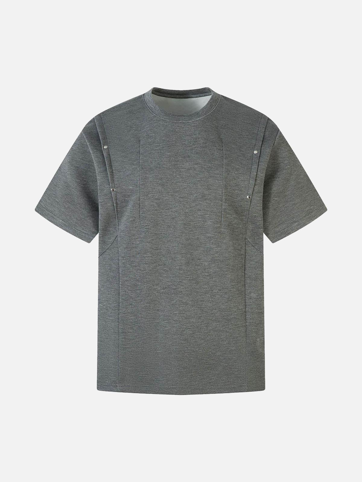 Concert Outfit Retro Rivet Pleated Functional T-Shirt