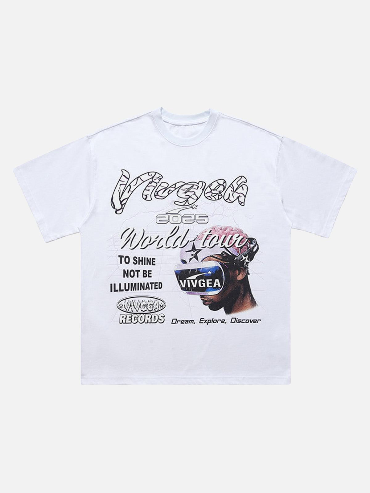 Concert Outfit Retro Sci-Fi Graphic T-Shirt