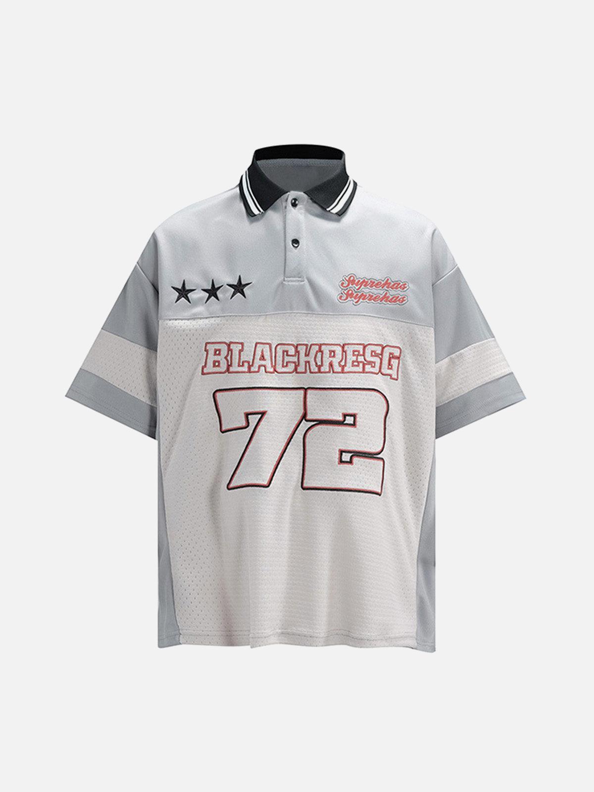Concert Outfit Retro Sports Jersey Polo Shirt