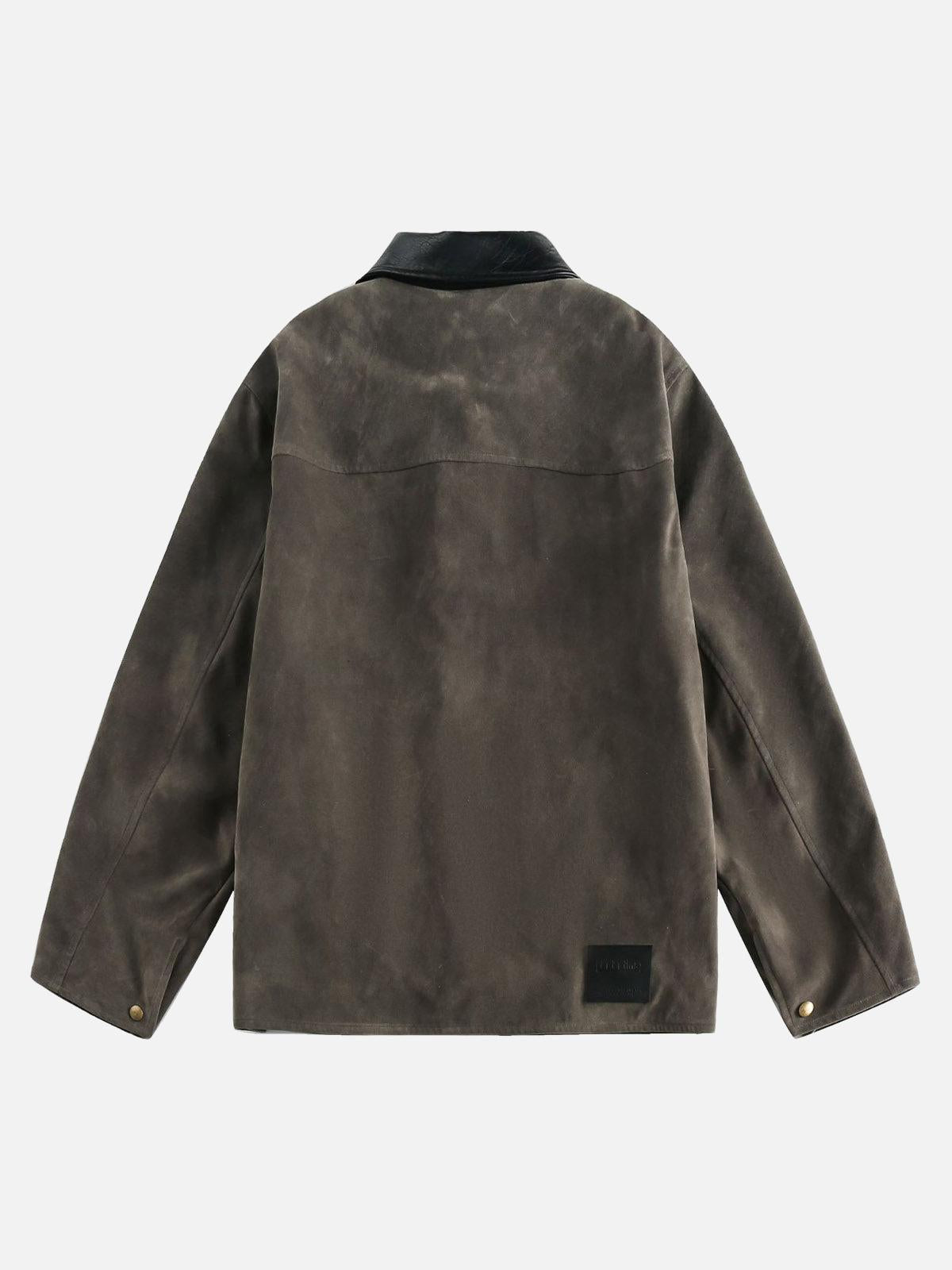 Concert Outfit Retro Suede Detroit Motorcycle Jacket